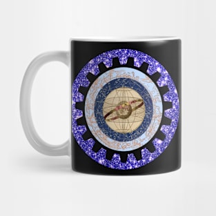 Steampunk Starry Celestial Sphere Mug